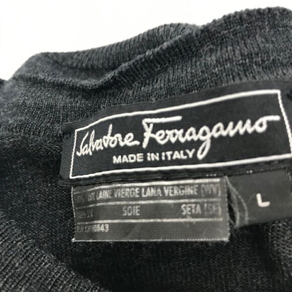 Ferragamo Animal Print Cardigan Sweater Large - Picture 8 of 15